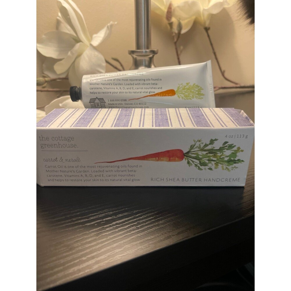 The Cottage Greenhouse Carrot & Neroli Rich Shea Butter Handcreme Sealed